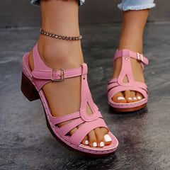 Damskie modne wygodne ortopedyczne sandały na grubej platformie