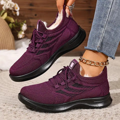 Damskie, codzienne, ciepłe, sportowe buty z miękką podeszwą