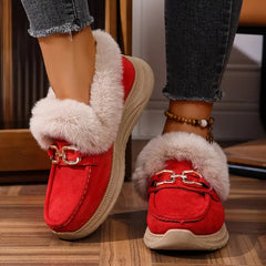 Damskie zimowe buty śniegowe zwiększające wzrost