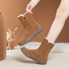 Damskie ortopedyczne, wodoodporne, śnieżne buty do połowy łydki