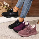 Damskie, codzienne, ciepłe, sportowe buty z miękką podeszwą