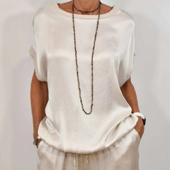 💕Damski swobodny luźny jednolity kolor garnituru