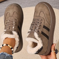 Damskie grube, wygodne, ciepłe, codzienne buty bawełniane z podszewką z polaru