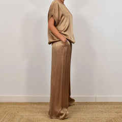 💕Damski swobodny luźny jednolity kolor garnituru