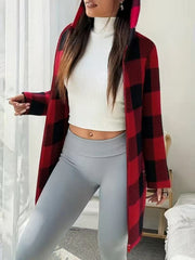 Damska bawełniana kurtka z kapturem i zamkiem błyskawicznym