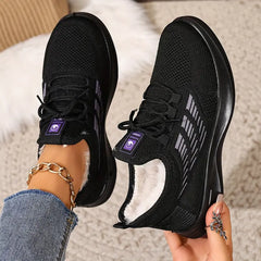 Damskie, codzienne, ciepłe, sportowe buty z miękką podeszwą