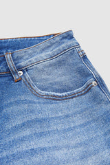 Dżinsy z prostymi nogawkami i średnim stanem