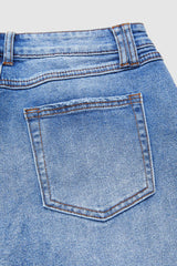 Dżinsy z prostymi nogawkami i średnim stanem