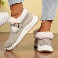 Damskie zimowe, pluszowe, antypoślizgowe, wodoodporne buty śnieżne