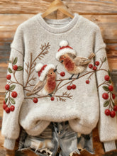 Damski sweter świąteczny Two Robins Art Cozy Plusz