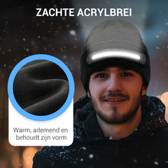 Czapka świecąca Bluetooth z możliwością ładowania