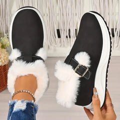 Damskie zimowe, pluszowe, antypoślizgowe, wodoodporne buty śnieżne