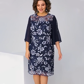 ✨Damska sukienka midi z kwiatowym nadrukiem