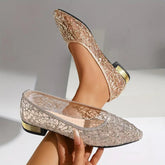 Damskie baleriny ortopedyczne z koronką