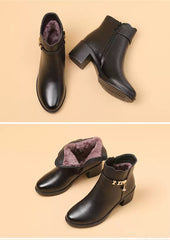 Damskie ortopedyczne buty do kostki na platformie i antypoślizgowe