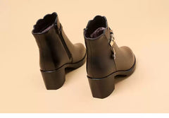 Damskie ortopedyczne buty do kostki na platformie i antypoślizgowe