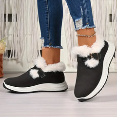 Damskie zimowe, pluszowe, antypoślizgowe, wodoodporne buty śnieżne