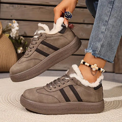 Damskie grube, wygodne, ciepłe, codzienne buty bawełniane z podszewką z polaru