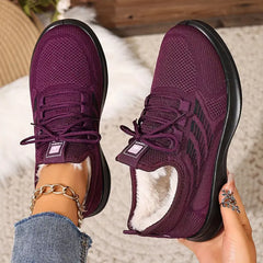 Damskie, codzienne, ciepłe, sportowe buty z miękką podeszwą