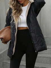 Damskie kurtki bawełniane z kapturem na co dzień