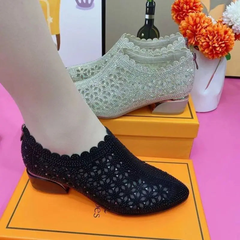 2025 nowe jesienne modne buty casualowe na grubym obcasie dla kobiet