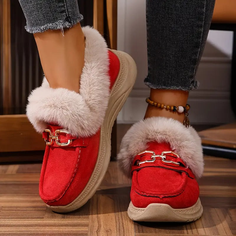 Damskie zimowe buty śniegowe zwiększające wzrost