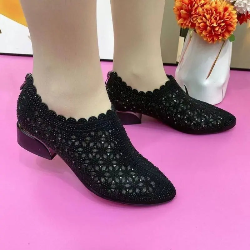2025 nowe jesienne modne buty casualowe na grubym obcasie dla kobiet