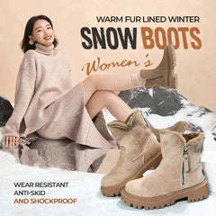 Damskie buty zimowe z ciepłą polarową podszewką