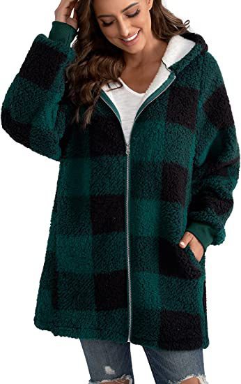 Damska bluza polarowa oversize zapinana na zamek