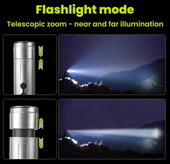 4-biegowa, chowana lampa kempingowa LED