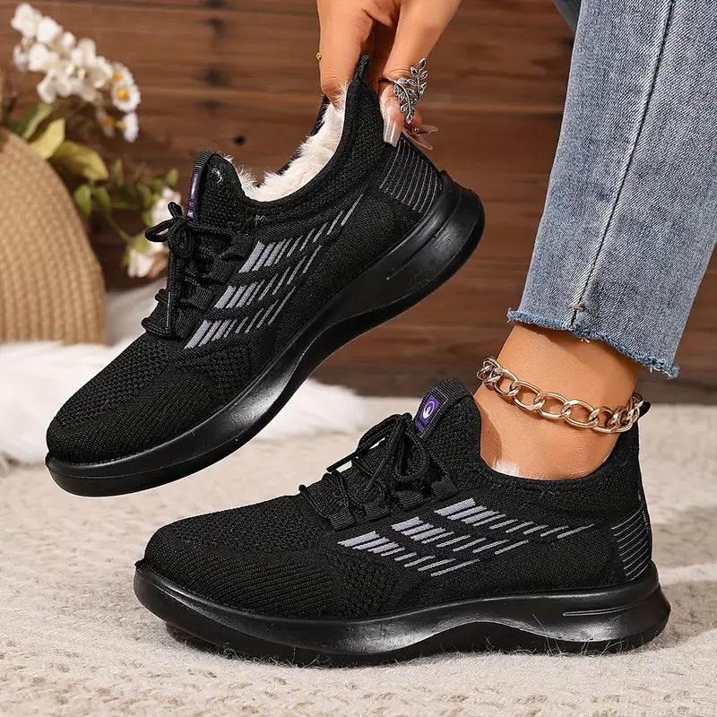 Damskie, codzienne, ciepłe, sportowe buty z miękką podeszwą