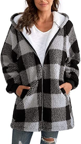 Damska bluza polarowa oversize zapinana na zamek