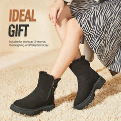 Damskie buty zimowe z ciepłą polarową podszewką