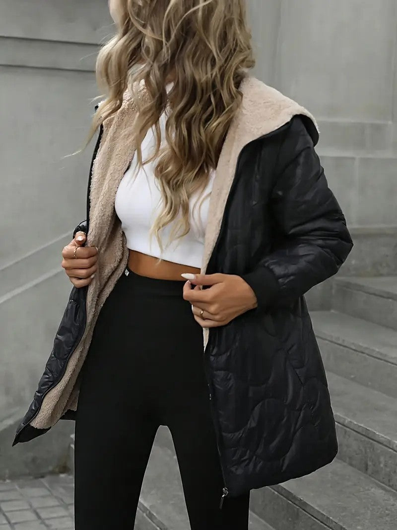 Damskie kurtki bawełniane z kapturem na co dzień