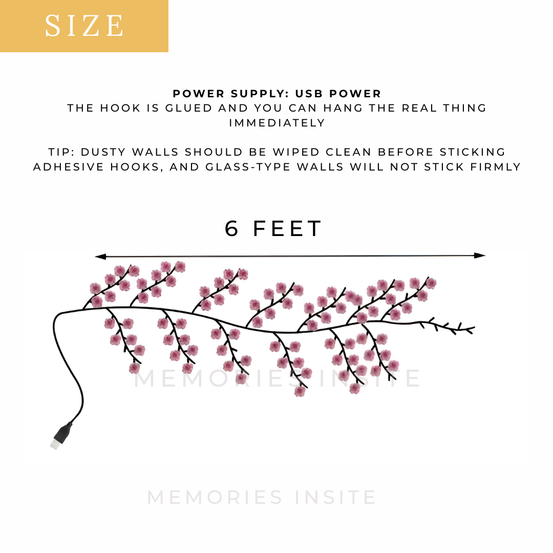 BRANCH LIGHT OŚWIETLENIE GAŁĘZI KWIATOWEJ WIŚNI