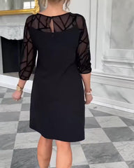 Elegancka sukienka z okrągłym dekoltem