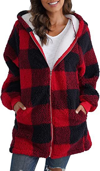 Damska bluza polarowa oversize zapinana na zamek
