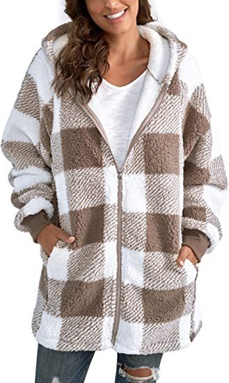 Damska bluza polarowa oversize zapinana na zamek