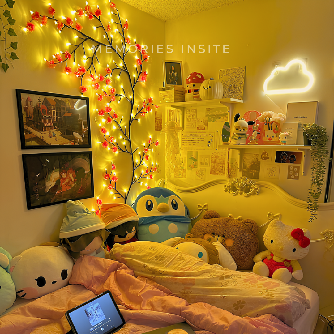 BRANCH LIGHT OŚWIETLENIE GAŁĘZI KWIATOWEJ WIŚNI