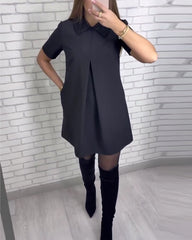 Elegancka sukienka damska ze stójką