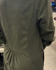 Damska luźna sukienka z długim rękawem w dużym rozmiarze