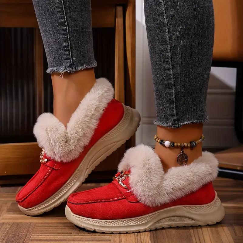 Damskie zimowe buty śniegowe zwiększające wzrost