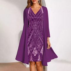 ✨Neveau Style 2025👗robe Mousseline z cyfrowym wydrukiem 3D