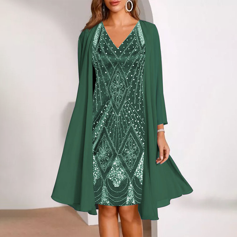 ✨Neveau Style 2025👗robe Mousseline z cyfrowym wydrukiem 3D