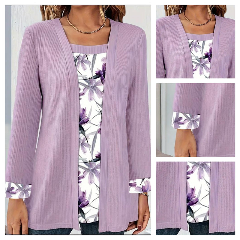 Damski, swobodny, modny top patchworkowy