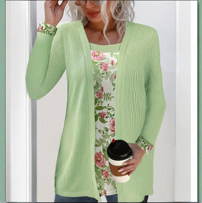 Damski, swobodny, modny top patchworkowy