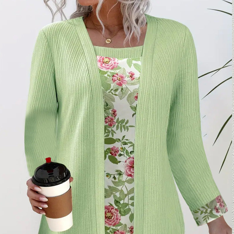 Damski, swobodny, modny top patchworkowy