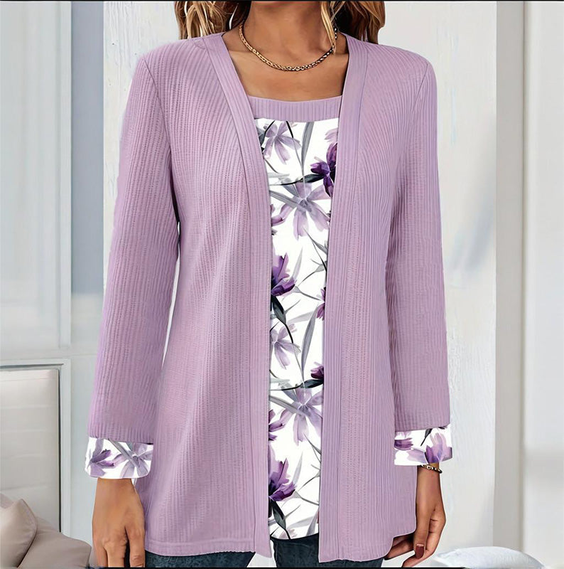 Damski, swobodny, modny top patchworkowy