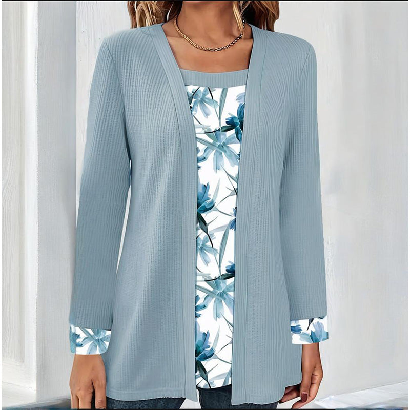 Damski, swobodny, modny top patchworkowy