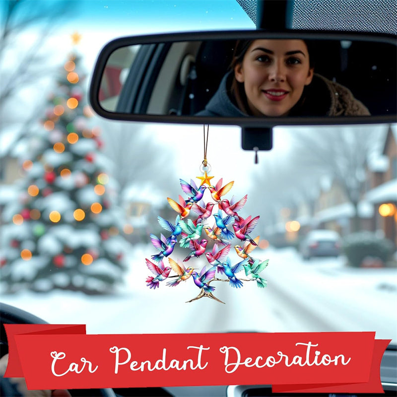 Akrylowa ozdoba świąteczna w kształcie kolibra